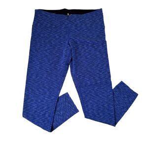 Tuff athletics Womens Blue Heather leggings Size Medium Zipper Pocket At Waist